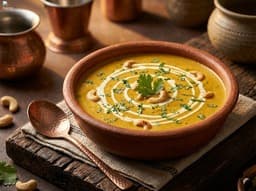 Restaurant-style cashew gravy recipe — rich creamy kaju curry in a bowl