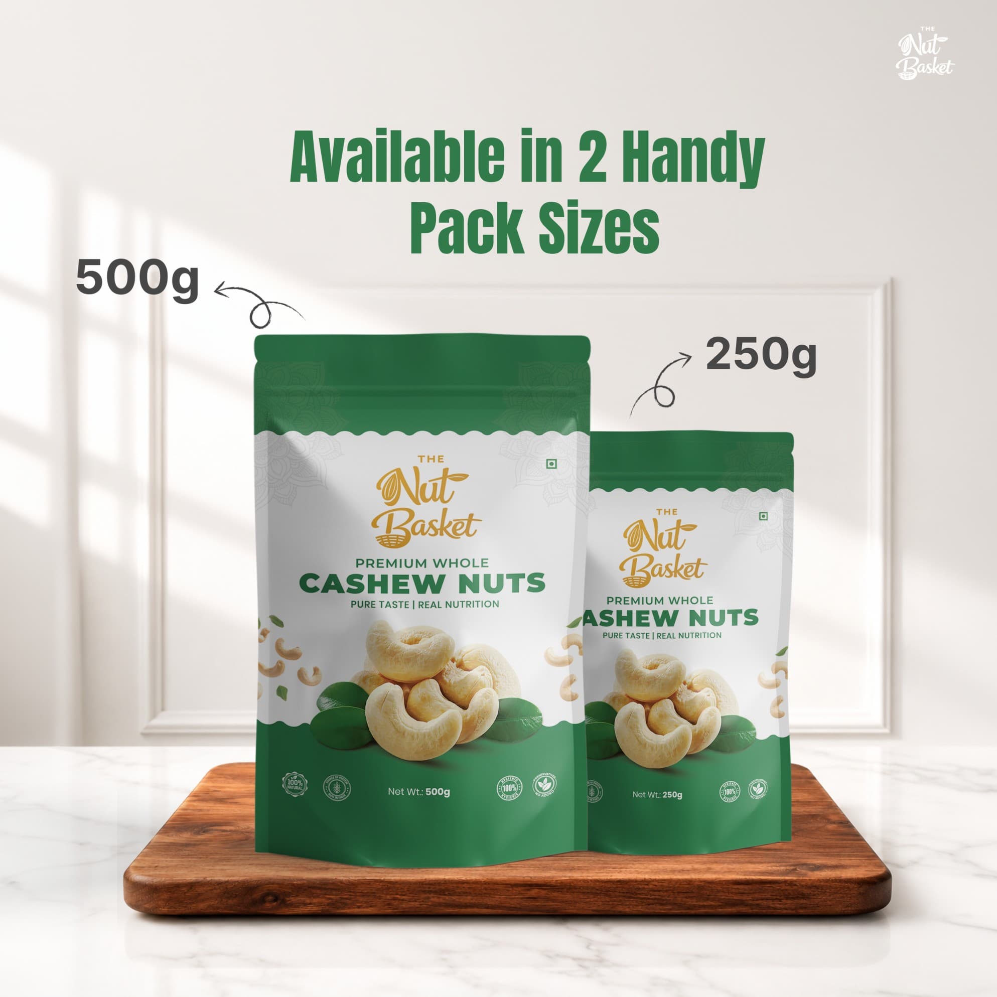 TheNutBasket Premium Cashews (500g)