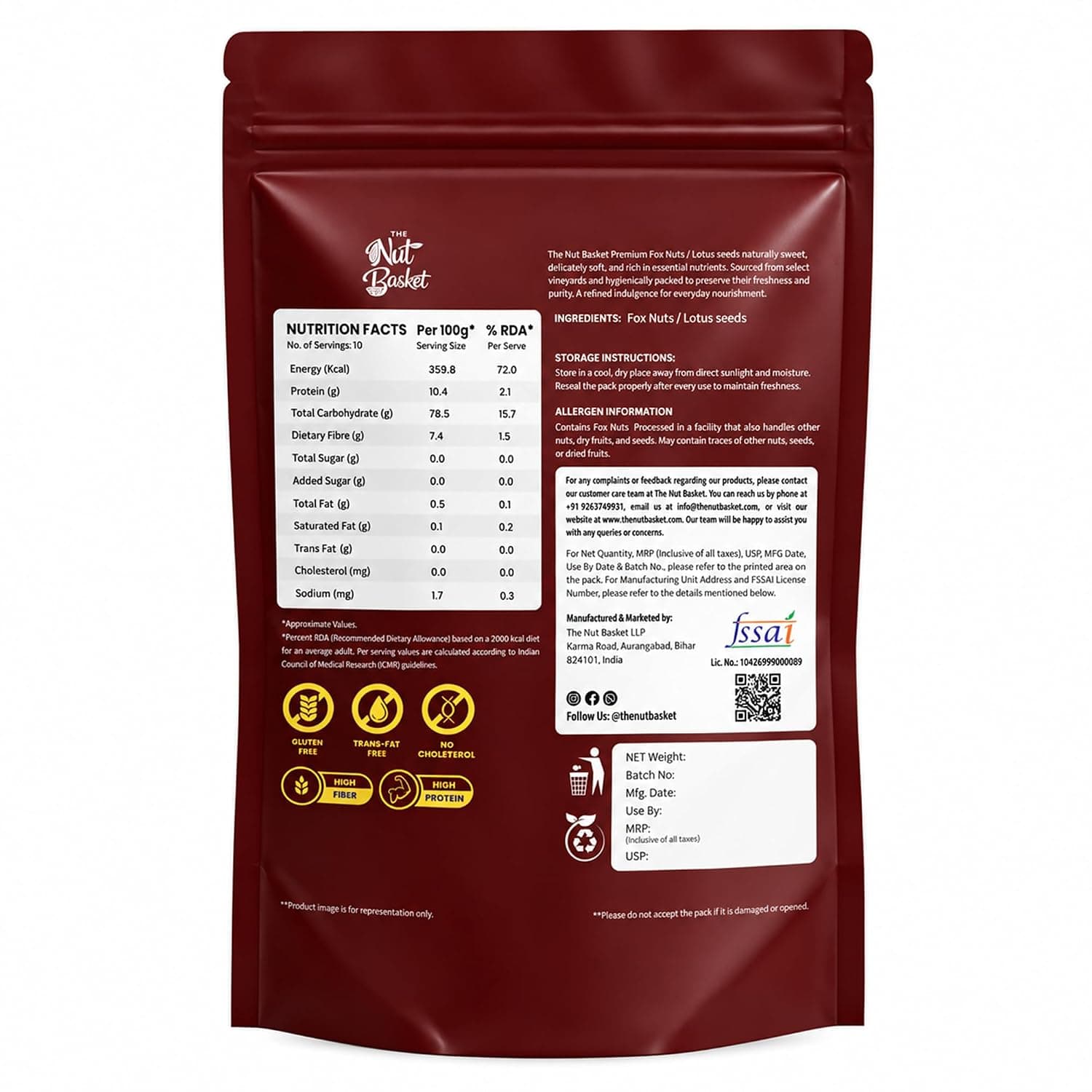 Premium Phool Makhana — Raw Jumbo Fox Nuts — image 2