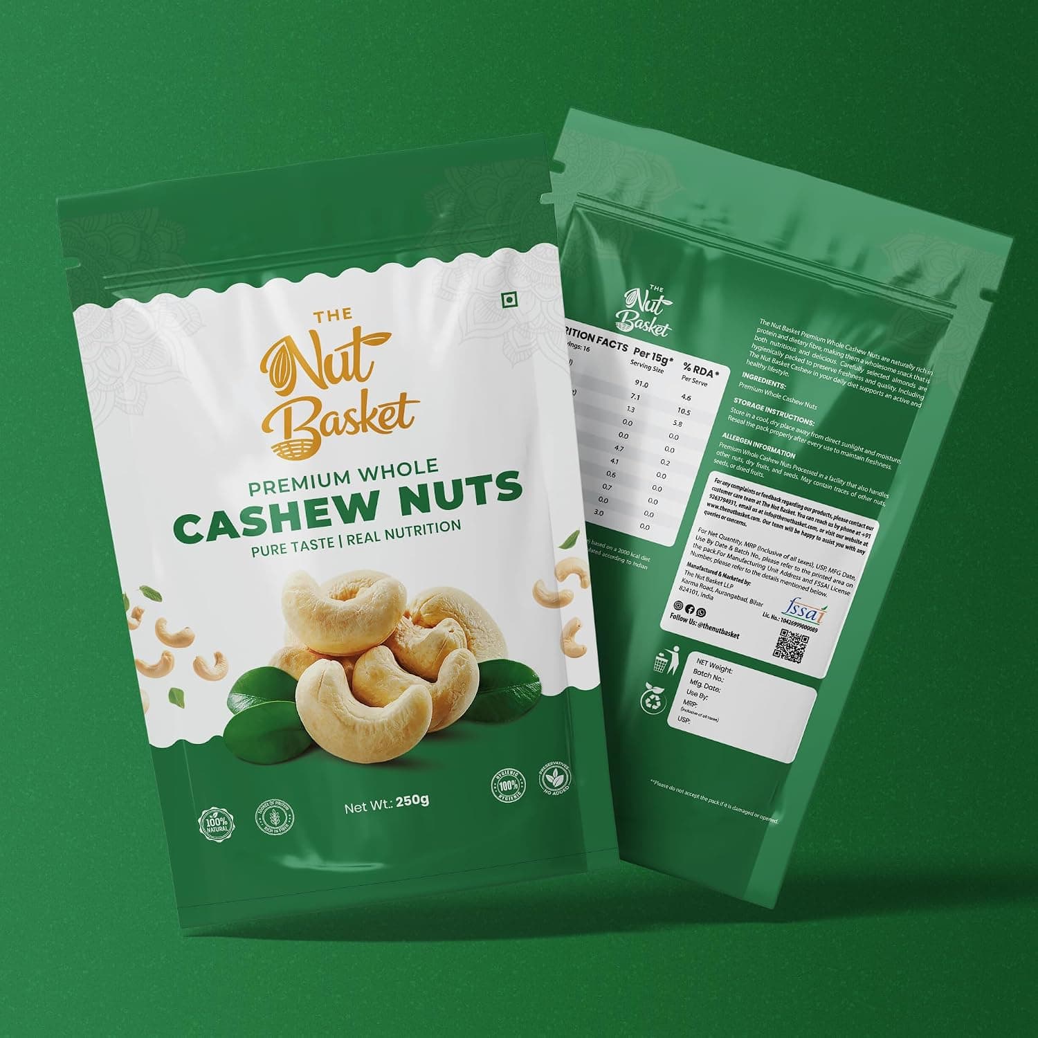 Premium Whole Cashews W320 (Kaju) — image 3