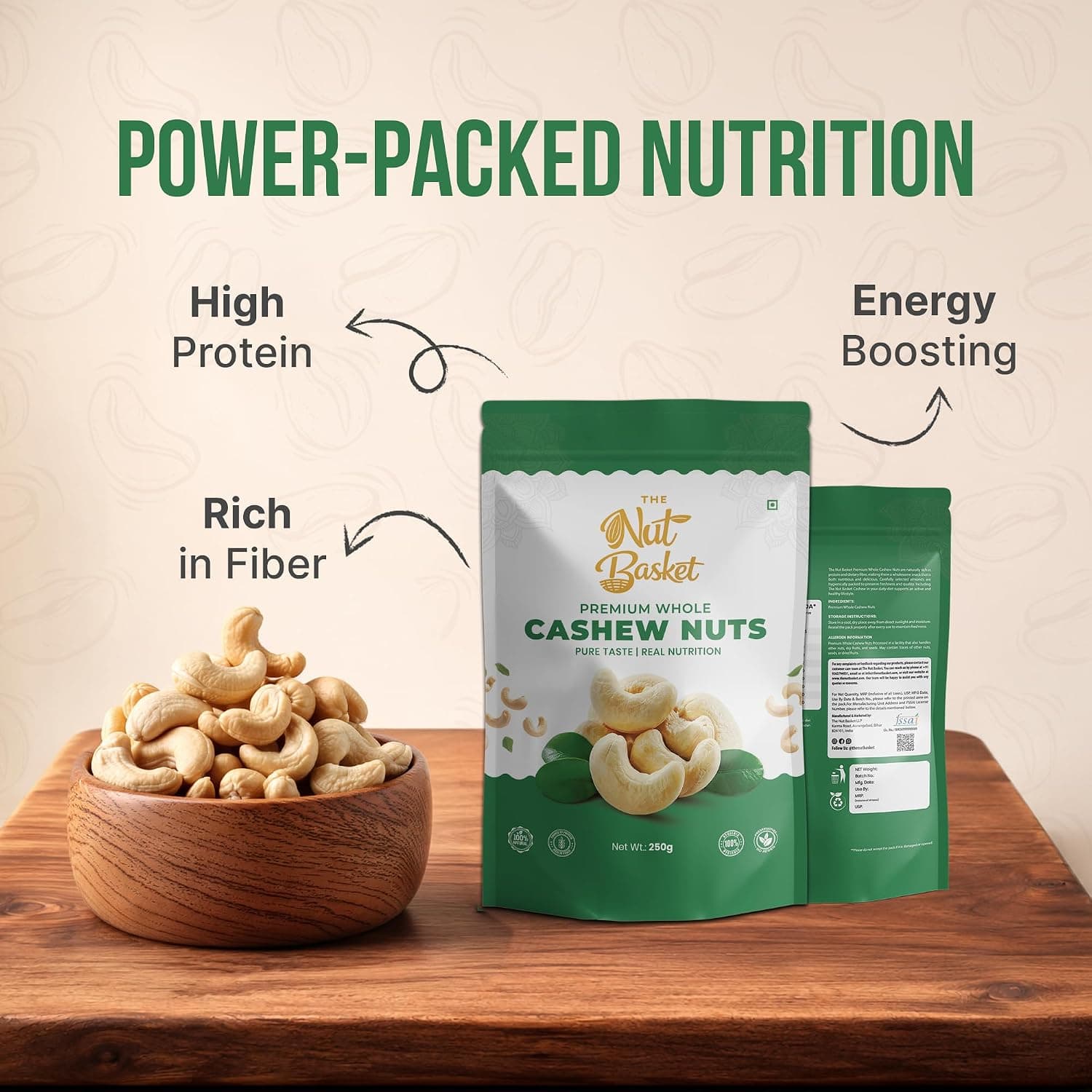Premium Whole Cashews W320 (Kaju) — image 6
