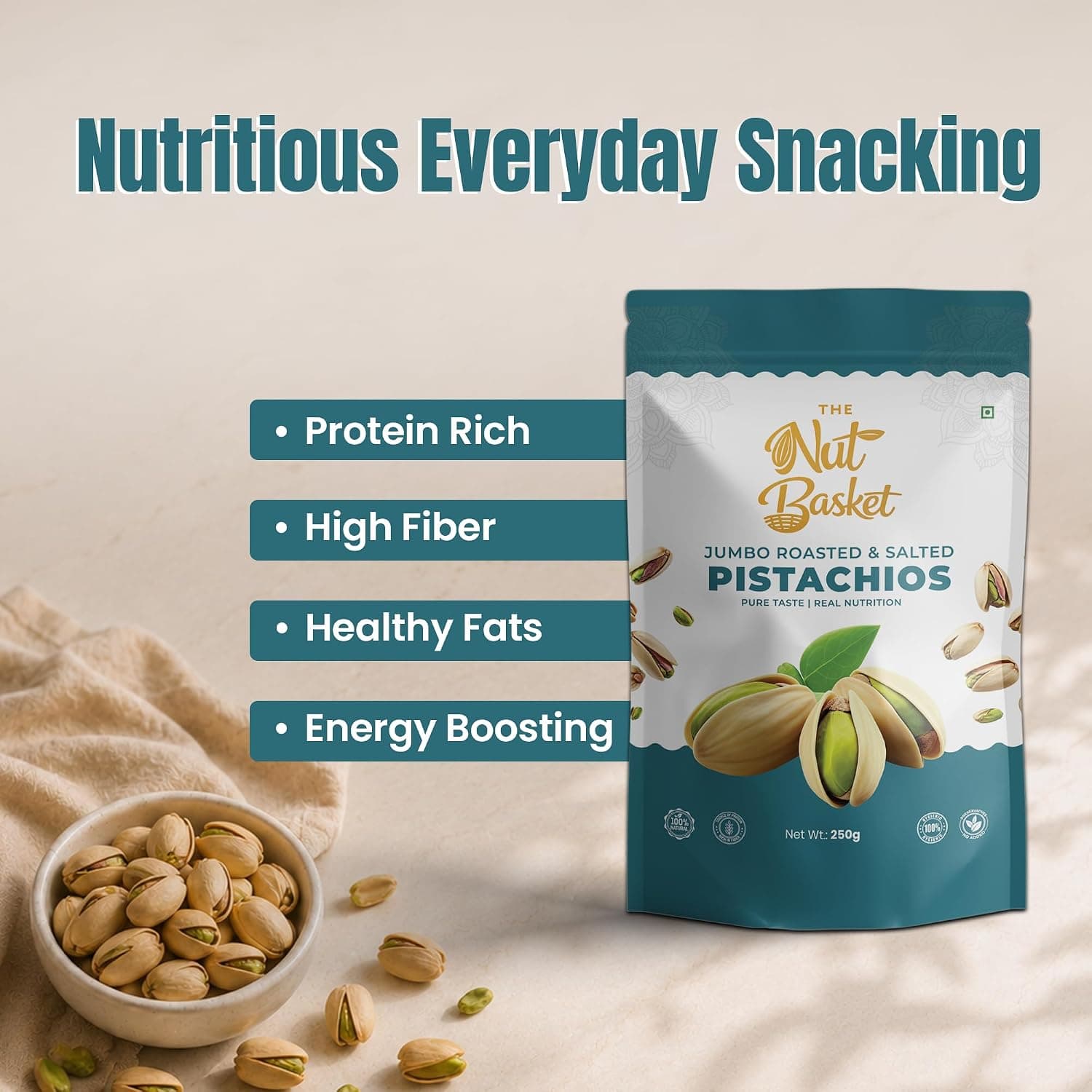Jumbo Roasted & Salted Californian Pistachios — image 5