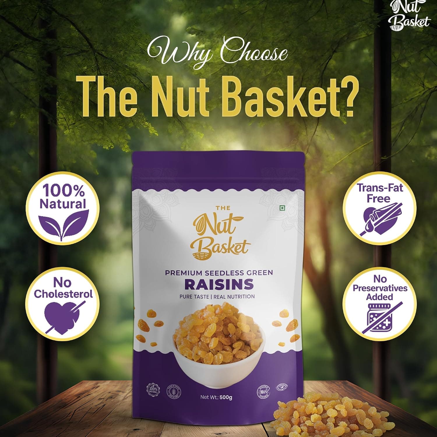 Premium Seedless Green Raisins (Kishmish) — image 3