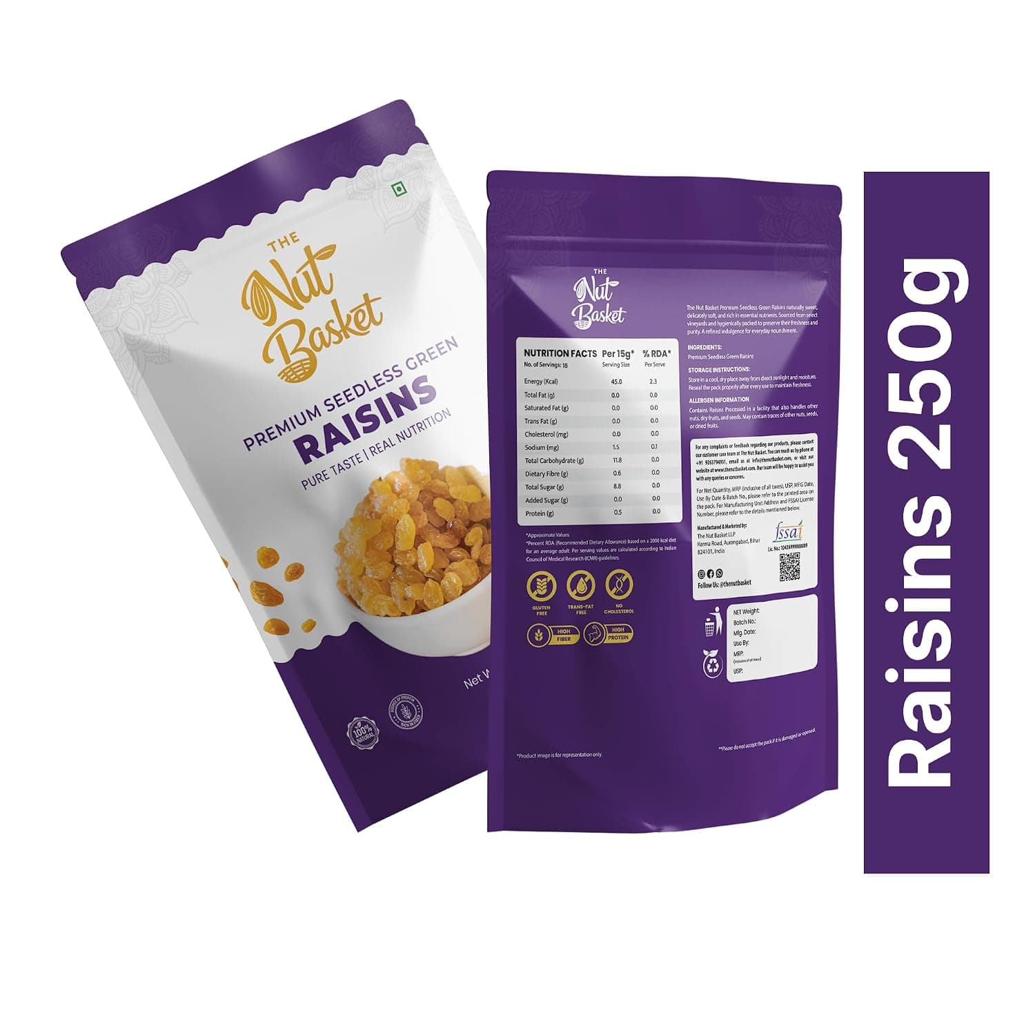 Almond, Cashew & Raisin Trio Combo — image 4