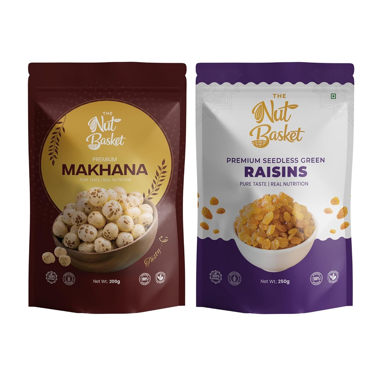 Makhana & Raisin Combo — Combo Packs by The Nut Basket